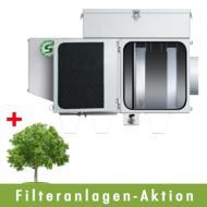 Emulsionsnebel-Abscheider UC2SD/S4 (rechts) mit Regler